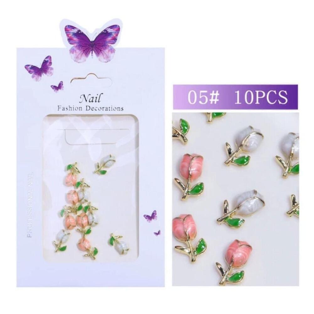 Nail Art Tulips Charms